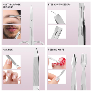 Top Highest Quality Professional Stainless Steel Manicure and Pedicure Set Wholesale Luxury <b>Case</b> Manicure Instrument Kit - Product Image 2
