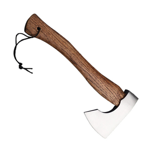 Cuchillo para Pizza de Grado Industrial Forjado a Mano con Cabeza de Hacha de 9 Pulgadas y Mango de Madera para Uso en Exteriores - Product Image 3