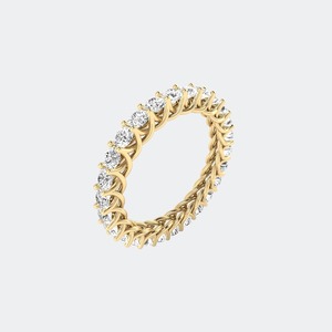 Anillo de Diamantes Cultivados en Laboratorio de Corte Brillante Redondo de Lujo de 2.00 CTW para Mujer, Plata de Ley, Joyería Moderna para Aniversario de Bodas, Regalo - Product Image 2