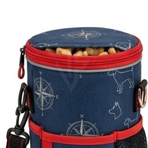 Sac à friandises pour dressage de chiens avec sangle réglable, poche zippée et porte-sac à déjections pour la promenade et la formation caninales - Product Image 6