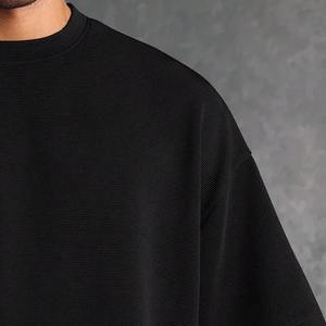 T-shirt personnalisé pour homme, col rond, qualité supérieure, coupe classique, effet vintage, 100 % coton tricoté - Product Image 6