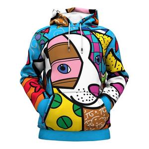 Sudadera con Capucha para Hombre, Estampado por Sublimación con Diseño de Corazón, Tejido de Poliéster, Estilo Urbano Otoñal - Product Image 2