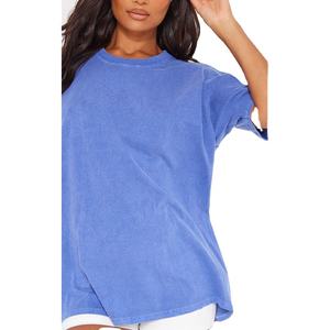 T-shirts pour femmes de haute qualité, style été, délavés à l'acide, couleur unie, vintage, vente en gros, fabrication sur mesure - Product Image 6