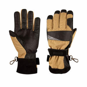 Gants de travail pour pompiers en cuir de vachette pleine fleur avec protection contre l'humidité, gants de sécurité pour pompiers - Product Image 2