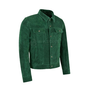 Professional Manufacture Winter <b>Trucker</b> <b>Jackets</b> High Quality Stitching Genuine Leather Front Comfortable Casual Wear Custom Size - Product Image 3