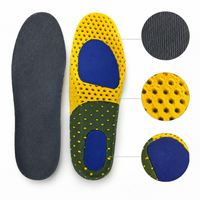 Semelles intérieures sport en gel EVA avec soutien de la voûte plantaire, absorption des chocs du talon, design respirant pour un confort optimal dans les chaussures de course