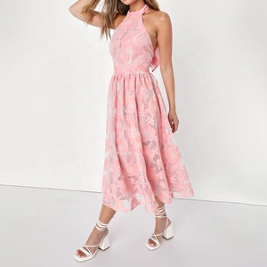 Vestidos Casuales Largos Elegantes de Verano para Mujer, Ropa Formal Personalizada con Tirantes Colgantes en el Cuello - Product Image 2