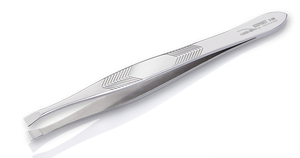 Pinzas para cejas chapadas en gris de acero inoxidable NGHIA, 95,5mm de longitud, Exportación brillante para juego de manicura y pedicura - Product Image 4