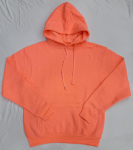 Sweat-shirt à capuche orange surdimensionné uni personnalisé tendance avec poche kangourou – Vente en gros – Aucun avis pour le moment - Product Image 4