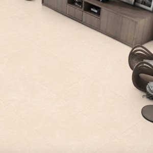 Carreaux de sol en porcelaine Avenzo Crema 600x1200mm, texture pierre mate, antidérapants, pour intérieur, salon - Product Image 1