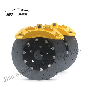 Kit de disco de cerámica de carbono, pinzas de freno de 6 pistones, freno V6 de 355-380mm para Porsche <span class=keywords><strong>Tycan</strong></span> 971 911 718 Cayenne Lamborghini Panamera - Product Image 3