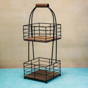 LArge rustic wooden <b>basket</b> for firewood storage indoor <b>small</b> wooden <b>basket</b> for kitchen counter organization handmade wooden - Product Image 4