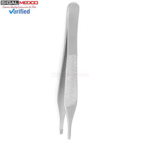 Pinzas para Tejidos Adson Brown 7x7 Dientes 12CM 4.75 Pulgadas, Instrumento Quirúrgico Manual de Acero Inoxidable Premium SIGAL MEDCO SM-SR-0285 CE - Product Image 4