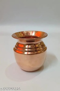 Copper Lota & Kalash Vacuum Flask for Puja Pooja Diwali Wedding <b>Mandir</b> Temple Festival | Hand-made Portable Gift Box - Product Image 1
