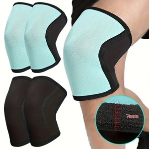 Genouillères en néoprène de 7 mm pour la musculation, respirantes, à compression, antidérapantes, pour éviter les blessures pendant l'entraînement - Product Image 1