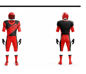 Maillots de football américain OEM, uniformes, sublimation, logo personnalisé, vêtements d'équipe |   Tenue de football d'équipe |   Vêtements de sport en polyester respirant - Product Image 2