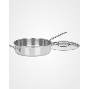 Premium quality Stainless Steel <b>Fry</b> <b>Pan</b> with Lid Mirror Finish Heavy Bottom Cookware for Home & Restaurant On Sale - Product Image 3