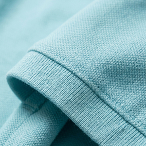 Camiseta de Manga Corta para Hombre, Color Azul Claro, Transpirable, Estampada, Tejida, de Color Sólido, Informal - Product Image 6