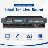AOFO 4.8SP Processeur audio karaoké professionnel, effets vocaux numériques, processeur de son surround, portable pour scène et karaoké