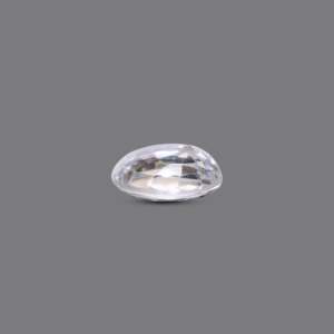 Natural White Zircon Gemstone 3.7 Carat Certified Wholesale Loose Stone - Product Image 3