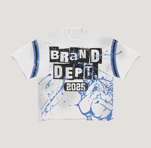 เสื้อยืดโอเวอร์ไซส์ทรงบ็อกซี่ ปักลายกราฟิก วินเทจ ผ้าฝ้ายฟอกสี ปี 2026 สไตล์สตรีทแวร์ สำหรับผู้ชาย (ชุด) - Product Image 4