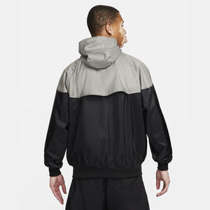 Custom Wholesale Mens Lightweight Hooded Softshell <b>Jacket</b> <b>Waterproof</b> Outdoor Color Block Windbreaker Sportswear Coat - Product Image 2