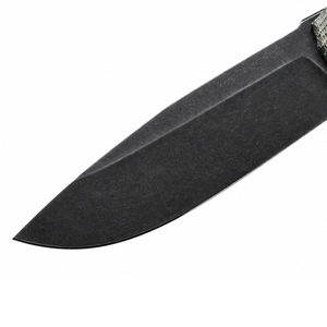 Cuchillos de Caza de Hoja Fija con Mango Verde Gris, Hoja con Recubrimiento Negro y Funda de Nailon Negro para Campismo y Senderismo al Aire Libre - Product Image 4