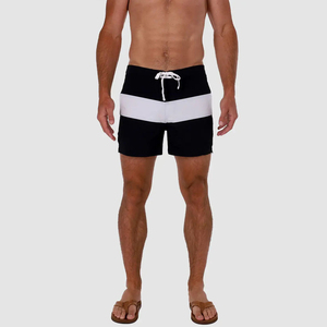 Shorts de bain décontractés pour hommes, imprimés par sublimation, séchage rapide, respirants, mi-longs, en polyester et élasthanne - Product Image 4