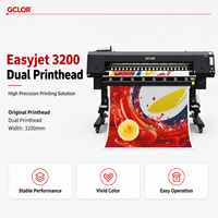 Impresora de Formato Ancho GCLOR Easyjet 3202 de 3200 mm con Cabezal de Impresión Dual, Máquina de Impresión por Sublimación con Tinta Eco Solvente