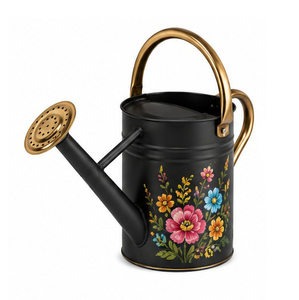 Regadera de Latón con Pintura Floral para Jardinería, Acabado Duradero, Capacidad de 1.5L - Product Image 2