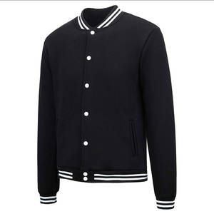 Chaqueta Varsity Personalizada con su Logotipo, Ecológica, Antibacteriana, de Algodón y Felpa, Cuello Redondo, Manga Larga, para Hombre - Product Image 2