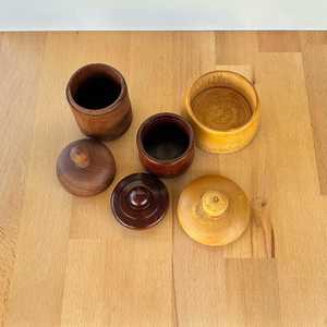 Classic Wooden <b>Jar</b> with Wooden Lid 250mL Capacity <b>for</b> Spice <b>Storage</b> Durable & Eco-Friendly Home Organization - Product Image 5