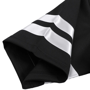 เสื้อยืดโอเวอร์ไซส์ตาข่ายสไตล์มินิมอลสุดเทรนดี้ ลายแถบสีตัดกันพร้อมลายพิมพ์ "RECOVERY" เสื้อผ้าลำลองสไตล์คนเมือง - Product Image 5