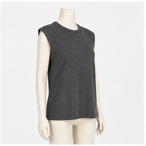 Camiseta clásica de algodón con cuello redondo y manga corta para mujer - Product Image 4
