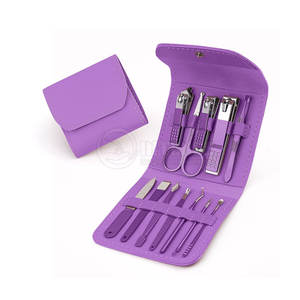 Ensemble professionnel de manucure et pédicure en acier inoxydable, kit de soin des ongles avec étui zippé pour la beauté et le toilettage, vente en gros - Product Image 2
