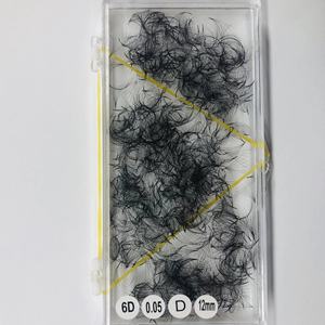 Cils synthétiques coréens faits à la main 2D 3D 4D 5D 6D, pose thermique, bouquets de cils en vrac, base fine et pointue 0,07 mm D/C personnalisable - Product Image 3