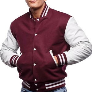 Men's Varsity Jacket custom Embroidered Casual Style Baseball college jacket Bomber Coat Autumn Casual Outerwear for <b>boys</b> - Product Image 1