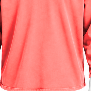 Camiseta Coral Reversed LS de Manga Larga, Oversize, de Algodón, con Hombros Caídos, Corte Relajado, Lavado Vintage, Unisex, Estilo Urbano, Informal - Product Image 6