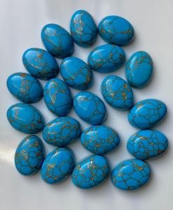 Turquesa azul natural cabujón ovalado, piedra preciosa para la fabricación de joyas, piedra pulida de alta calidad al por mayor - Product Image 5