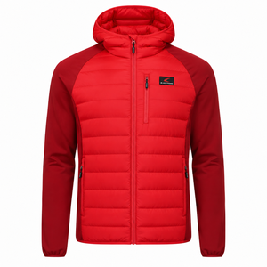 Chaqueta Acolchada Personalizada para Hombre, Invierno, Casual, Impermeable, Transpirable, Resistente al Viento, Tela de PU, Poliéster/Nailon, Cierre de Cremallera - Product Image 2