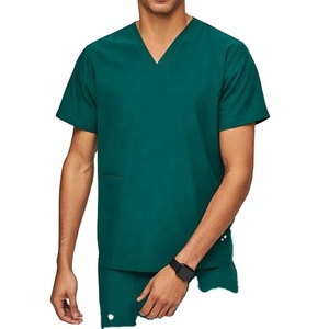 Vente en gros Spandex élégant unisexe gommages médicaux extensibles dans les 4 sens Ensembles de travail confort à la mode infirmières médecins grandes tailles hôpital - Product Image 4