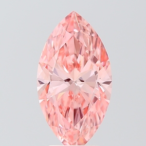 3.06 Ct Marquise Cut Lab Grown Diamond Fancy Vivid <b>Pink</b> VS1 IGI Certified CVD Loose Diamond Wholesale for Jewelry Making - Product Image 1