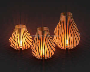 Support de lampe en T en bambou et bois écologique pour l'éclairage naturel de la maison, cadeau fait main et décoration d'exportation - Product Image 2