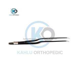 Pince bipolaire courbée non adhésive de type baïonnette pour neurochirurgie, 22 cm avec butée, pince isolée angulaire par KAHLU ORTHOPEDIC - Product Image 4