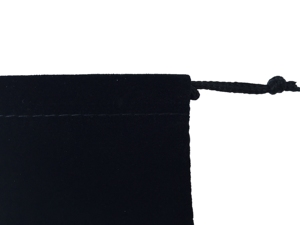 SWISHER INTERNATIONAL <b>Black</b> Velvet Drawstring Pouches Set of 5 Small Storage Bags with 1 Year Warranty for Jewelry or Gifts - Product Image 6