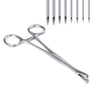 Pince à piercing manuelle Backhaus de haute qualité en acier métallique à fente pour le corps et les oreilles - Product Image 4