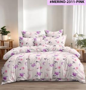 Ensemble de draps de lit d'hôtel 3 pièces en microfibre imprimée ultra-confortable de qualité supérieure 400TC, élastique, doux, frais et luxueux - Product Image 1