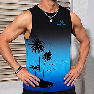 Camisetas sin Mangas para Hombre, Camisetas Deportivas de Gimnasio, Camisetas Casuales de Algodón para Entrenamiento de Verano - Product Image 3