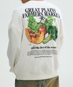 เสื้อสเวตเชิ้ตครอปทรงหลวม คอวี ผ้าเฟรนช์เทอร์รี่ ขอบดิบ ตกแต่งด้วยเทคนิคย้อมสีแบบฟอกสีซีดจาง สไตล์สตรีทแวร์ สำหรับผู้ชายและผู้หญิง ปี 2026 - Product Image 2