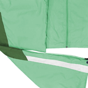 Men Windproof Breathable Winter Tracksuit Set Green White Solid Hooded Drawstring Casual Lightweight Polyester/Cotton Full - Product Image 2